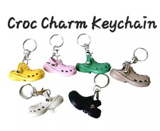 Portachiavi Charm Scarpe Croc 6PZ Decorazioni Scarpe 3D Carino Mini Accessori per Crocs
