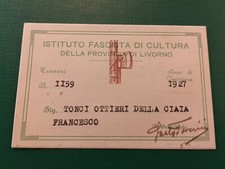 Tessera PNF Istituto Di