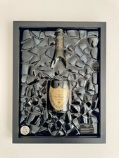 Quadro in resina con bottiglia