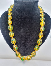 LUCITE  CORIANDOLI COLLANA