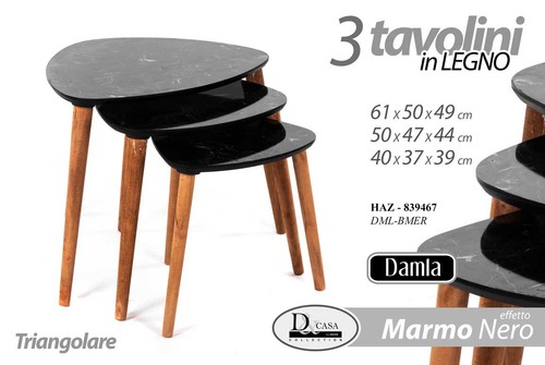 Set tris tavolini tavolo - set,