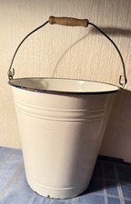 Secchio smaltato bianco