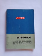 FIAT 616 N2/4 CATALOGO OFFICINA SPECIFICO CARROZZERIA PARTI RICAMBIO 