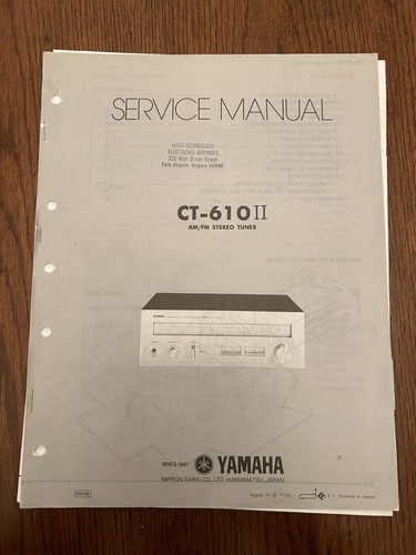 Yamaha 610ii fm - ct-610ii, am/fm
