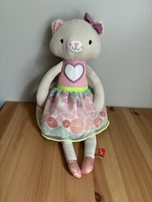 B Toys Softies Rosa Cali Gatto Peluche Bambola Ballerina Ballerina 15" Baby Tutu Battat
