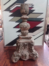 Antico Portacero Candeliere Frammenti