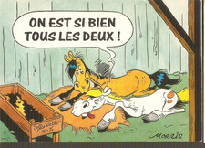 MORRIS carte postale BD