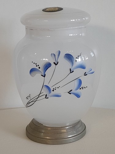 Vtg art glass vase cristal - art,