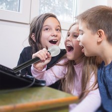  2 Pcs Microfono Bimbi Finto