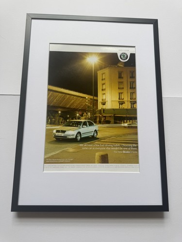 Framed original 2004 skoda - original,