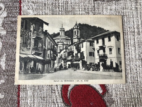 Cartolina saluti venasca - cartolina, da