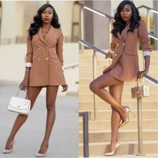 Giacca blazer lungo foderato