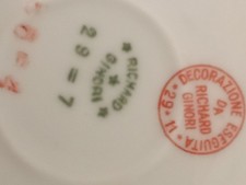 2 Piatti In Oro Zecchino Anni 50 Richard Ginori.