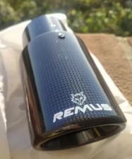 1x Terminale Scarico Sportivo Remus Carbon Look Lucido Universale