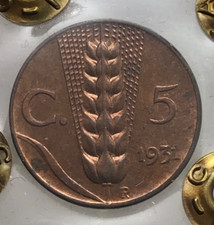 5 Centesimi Spiga 1931 FDC