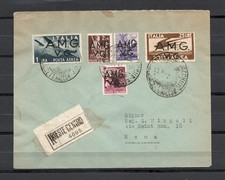 AMG VG, storia postale