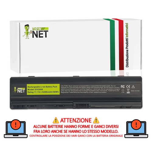 Batteria compatibile con - , hp