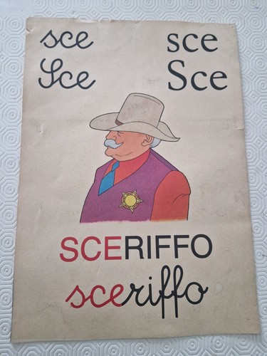 Abecedario parete vintage - abecedario,