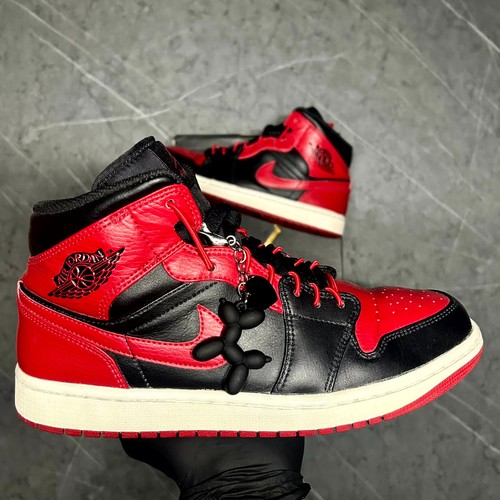 Nike air jordan mid bred - nike, toe