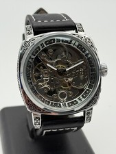 Mechanical skelethon 8071 acciaio 41mm ceselled watch automatic