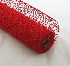 ROTOLO POLYCOTTON 16 COLORI Rete Traforata 48cm 5m Tulle Organza Velo Bomboniere