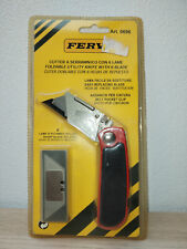 Cutter FERVI Serramanico con 6 lame Taglierino aggancio x cintura Art. 0696