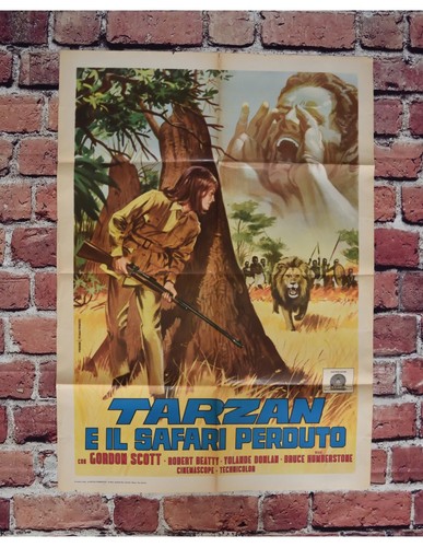 Manifesto tarzan safari - tarzan, il