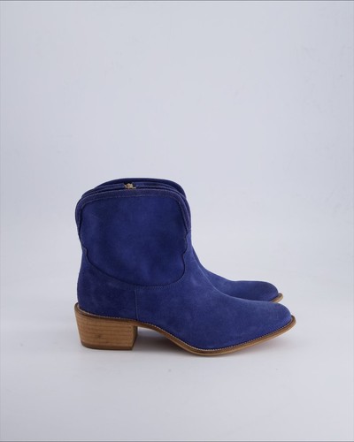 Stivaletto nanà camoscio blu - stivaletto,