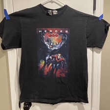 Maglietta Batman E Robin Eroi E Cattivi 1997 Doppio Lato Vintage