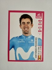 FIGURINA PANINI 2019 GIRO D'ITALIA 102° MOVISTAR PEDRERO n 268 CON VELINA
