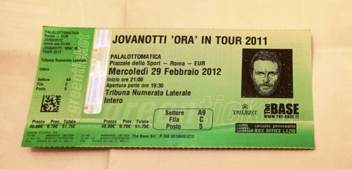 Biglietto ticket concerto - ticket,