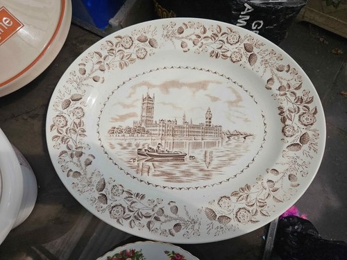 Enorme piatto decorativo - , ovale