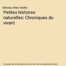 Petites histoires naturelles