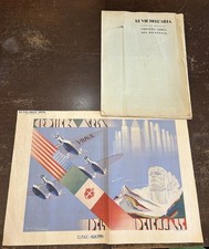 CROCIERA AEREA DEL DECENNALE 1933 LE VIE DELL ARIA BALBO AVIAZIONE SM55 WW2 PNF