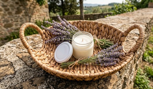 Candela profumata alla lavanda - candela,