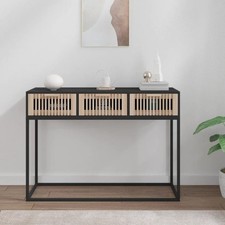 VidaXL Tavolino Consolle Nero