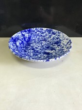 Set Piatti Fondi Artigianali In Terracotta Smaltata Blu D. 22 ( Cf 6 Pz )