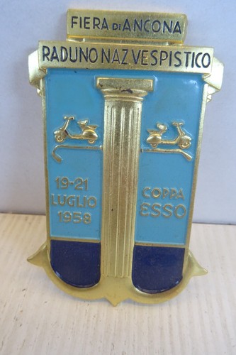 Placca vespa fiera ancona - vespa,