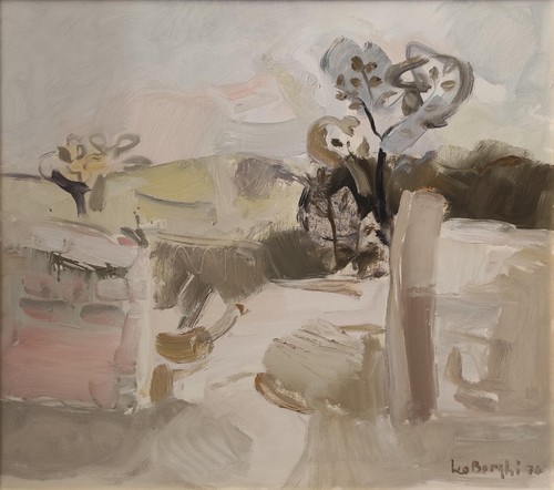 Borghi leo paesaggio olio - leo,