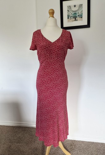 Vtg laura ashley - red, polka