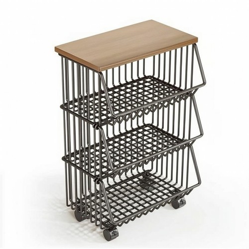 Carrello con cestini rete - carrello,
