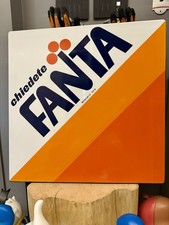 Insegna Smaltata Fanta - Vintage 
