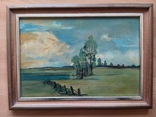 Quadro olio paesaggio 1917