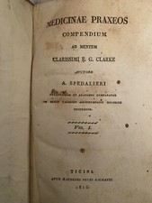 LIBRO ANTICO 1815. Medicinae