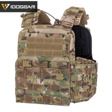 IDOGEAR Gilet Tattico CPC Ciliegio Portatarga Multi-mimetico Molle Mimetico Militare