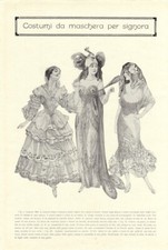 Costumi da maschera per signora/Eleganti mantelli. Immagine 1913.