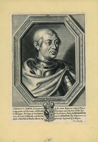 Ritratto carlo calvo - ritratto,
