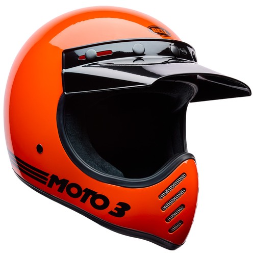 Casco bell moto arancione - casco,