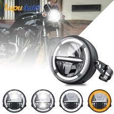 Faro proiettore tondo led moto 5,75" con staffa fascio hi/lo per Harley per Yamaha