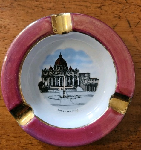Limoges ashtray gold roma - limoges,